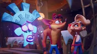 Crash Bandicoot 4 espa&ntilde;ol latino pt 9: Huida gelida - Con la mente fr&iacute;a - Osos de carrera