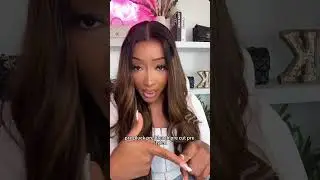 UNice 7x5 Bye Bye Knots&trade; Glueless Lace Balayage Highlight Body Wave Drawstring & Curtain Bangs Wig
