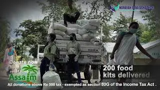 Feeding the victims of Assam floods with Zomato Feeding India | Narayan Seva Sansthan