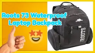 Roots 73 Waterproof Laptop Backpack - Durable with Zipper Cable Pockets