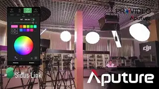Configuración y control de focos APUTURE con app SIDUS LINK