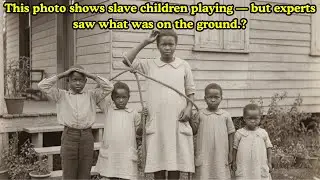This photo shows slave children playing &mdash; but experts saw what was hidden on the ground