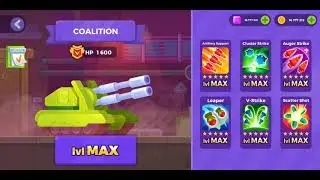 TANK STARS - COALITION TANK GAMEPLAY AND UPGRADED TO lvl Max