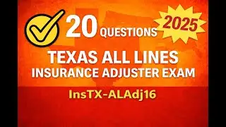 Texas All Lines Insurance Adjuster Practice Exam (InsTX-ALAdj16) - 20 Questions Free