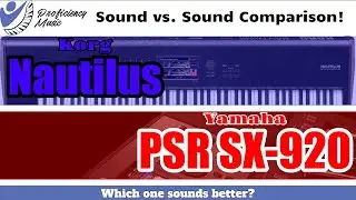 Korg Nautilus vs Yamaha PSR SX-920: Sound vs Sound COMPARISON!  Which one SOUNDS better?!