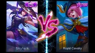 Fanny Skylark VS  Royal Cavalry [Skin and Skill Effect] Mobile Legends Bang-bang