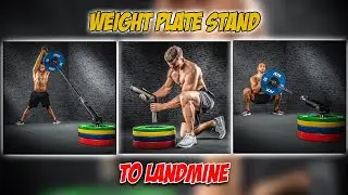 SAM'S TRAINING TIPS: Convert your Weight Plate Stand into LANDMINE!