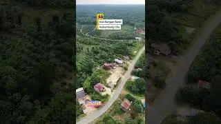 kampung Dayak ngaju ... Kab gumas.... Tampak masih Alami di tengah pohon&sup2; Tinggi #drone #rungan