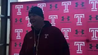 Temple Coach Rod Carey - Spring Practice Day #1