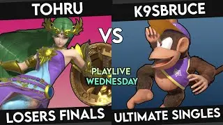 BNB Playlive Wednesday 3 - Tohru (Palutena) VS K9sbruce (Diddy Kong) Losers Finals