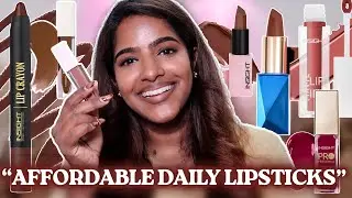 Affordable Daily Wear Lipsticks For Brown Skin🤎Monsoon Fall Brown Shades🌸