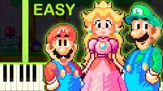 ENDING THEME | Super Mario World - EASY Piano Tutorial