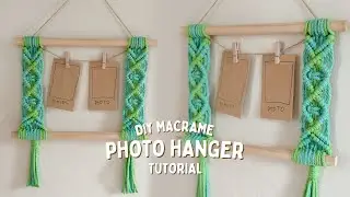 DIY PHOTO HANGER Step-by-Step Tutorial | Polaroid Wall Hanging