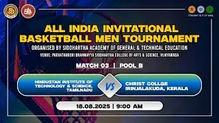 Live | Hindustan Chennai Vs Christ College Kerala | ALL INDIA INVITATIONAL BASKETBALL MEN TOURNAMENT