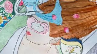 [🫧Paper ASMR🫧]🌸Caviar Hair Mask with a Delightful Floral Fragrance👂Paper DIY