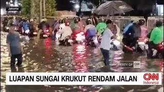 Sejumlah Kawasan Jakarta Dikepung Banjir, Macet Dimana-mana
