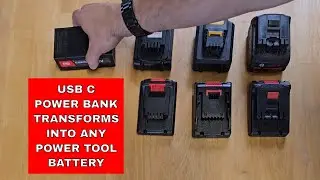 DuB-EnG: CEENR 4AH Powerbank transforms into many PowerTool Batteries with basic adapters - AMAZING