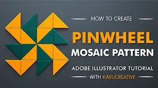 Как создать мозаичный узор в виде вертушки в Adobe Illustrator | Простой урок