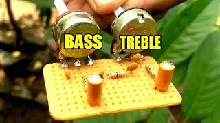 DIY Deep Bass and Treble Volume Controllers for amplifier #heavy bass and treble