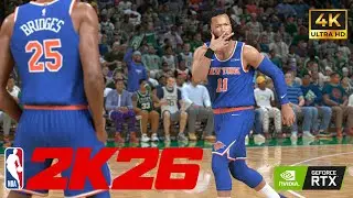 NBA 2K26 SIM | Knicks vs Celtics |  Brunson vs Brown | 4K Ultra Realistic Full Game Dec 2 2025