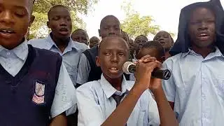 Fidel Allan (Form 1) presenting at Gendia Boys High School