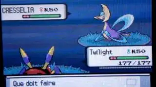 Cresselia shiny - rencontre filmée / Shiny Cresselia filmed encounter - 100% no AR proof !