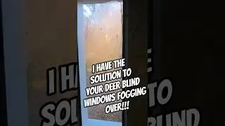 Deer blind windows fogged #outdoors #hunting #deerblind #foodplots #deerhunting #deer #deerseason