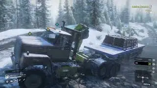SnowRunner Task: Building Materials - White Valley - Alaska