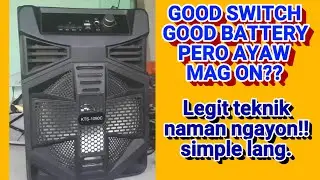 Bluetooth speaker no power |good battery | good power switch