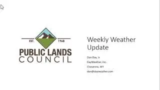 Public Lands Council Weekly Weather Update 9/6/2025