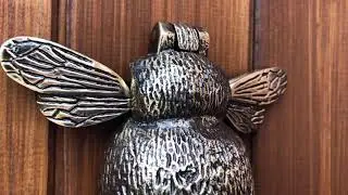 Beautiful Bumblebee Door Knocker - Solid Antique Brass
