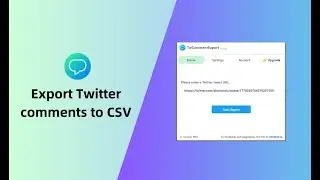 How to download/export Twitter Tweet Comments to CSV/Excel with one click in 2026