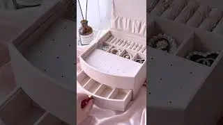 Pink Multifunctional Jewelry Box🎀💟#jewelryboxes  #organization #makeup #jewellery #unboxing #fashion