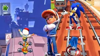 Sonic x Subway surfers 🥶 #gaming #sonic #subwaysurfers #games #sonicthehedgehog