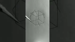 Drawing Two cubes inclined ✍️