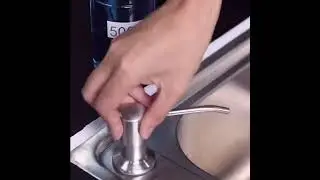 Soap Dispenser for Kitchen Sink, Built in Design Sink Soap Dispenser, Refill from The Top 🔝