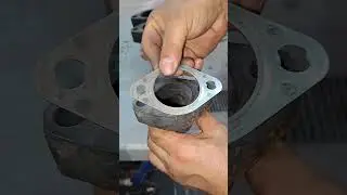 method for attaching the exhaust gasket manifold #mechanics #tutorial #youtube #youtubeshorts