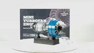 DM122 Mini Metal Electric Turbofan Jet Engine Kit for STEM Education
