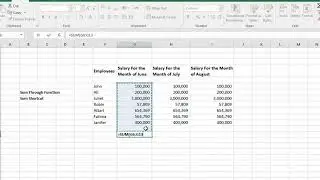 Shortcut to Calculate Sum in Excel !