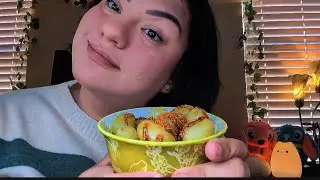 ASMR Eating 💚 Green Grapes and tamarind paste!! Comiendo uvas verdes y tamarindo!💕😋