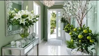 15 Luxurious Wonderful Silver and Crystal Christmas-Themed Entryway Ideas for Glamorous Summer