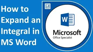 How to expand an Integral sign in MS Word ?