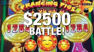 BATTLE on 🧧 Prancing Pigs 🧧 at the Cosmopolitan in Las Vegas $2500 in! Slot Machine at the Casino 🎰
