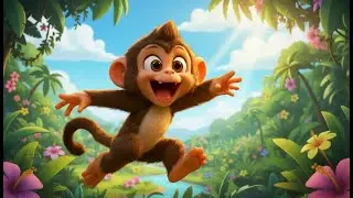 Monkey's Jungle Adventure! 🌿 | A Story of Courage & Friendship | Kids Cartoon