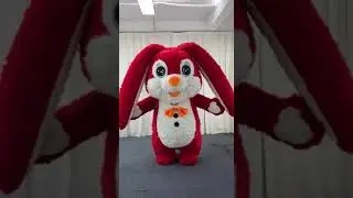 CH Inflatable red rabbit costume#inflatabletoys #inflatable