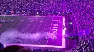 Minnesota Vikings player introductions at US Bank Stadium