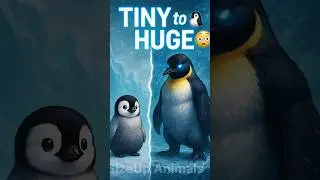 From Cute Penguin to Giant Ice Beast! 🐧❄️😱 #Shorts