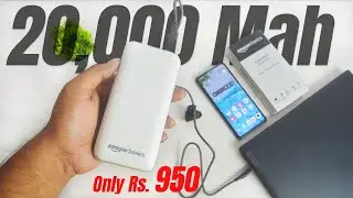 Amazon Basics 20000mAh Power Bank Review ⚡ 22.5W Fast Charging | Type-C PD | Worth ₹950?