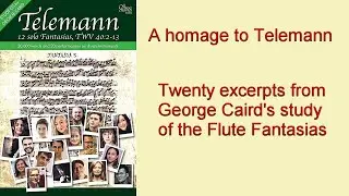 Telemann flute fantasias, twenty excerpts