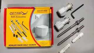 Wc Rack bolt Screw | Wc bolt |How to fix wall hang comode | wc rack bolt fitting | kohlar wc bolt